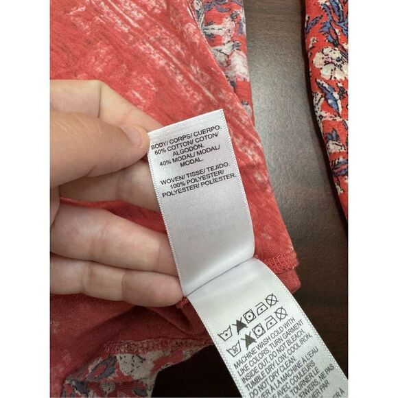 Lucky Brand Floral Long Sleeve Blouse Size Large - Picture 5 of 7